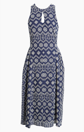 Adelyn Rae - Women's Soraia Cotton Eyelet Midi Dress