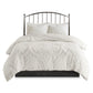 Full/Queen Tufted Cotton Chenille Damask Duvet Cover Set