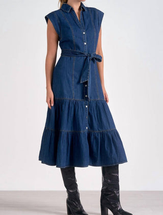 Elan - Josepine Demin Midi Dress