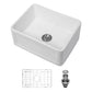 Apron Front Reversible Single Bowl Kitchen Sink & Grid And Strainer