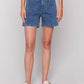 Charlie B - Denim Shorts With Patch Pockets