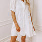 Entro - Floral Embroidered Button Down Dress