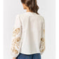 Lalavon - Mavis Embroidered Tie Top