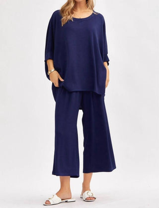 Dear Scarlett - Bali Wide Leg Capri Travel Set