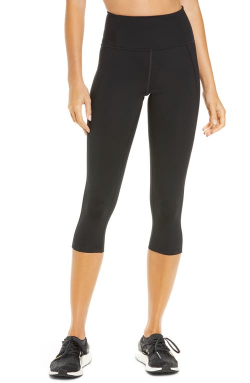 Girlfriend Collective High Waist Black Capri Leggings - X Small