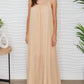 Milio Milano - Spaghetti Strap Textured Gauze Maxi Dress