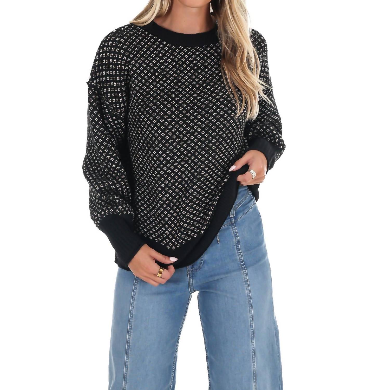 Blu Pepper - Fireside Chats Knit Sweater