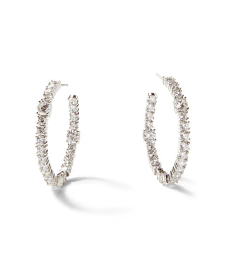 Native Gem - Women's Sparkling Hoop Earrings