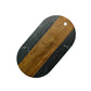 Creative Gifts International - Marble and Acacia Wood Oval Board