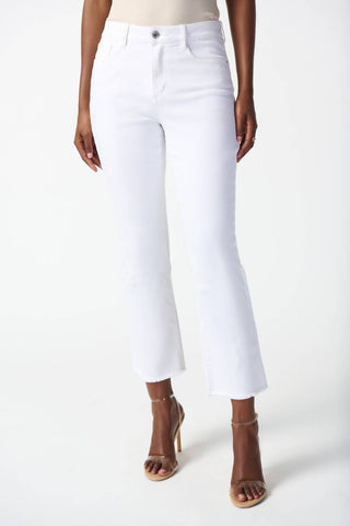 Joseph Ribkoff - Denim Frayed Hem Straight Jeans