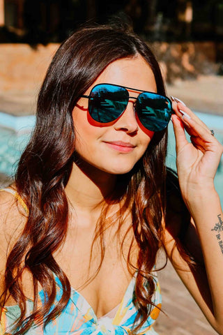 Julia Rose - Unisex Alex High Quality Aviator Sunglasses
