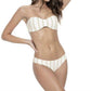 Pq Swim - Stripe Basic Ruched Bottoms