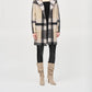 Joseph Ribkoff - Hooded Tartan Winter Cardigan