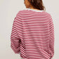 Free People - Classic Striped Crew Sweatshirt