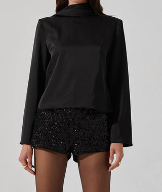 Astr - Bethwyn Satin Cowl Back Top