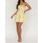 One And Only Collective - Strapless Floral Mini Dress