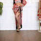 Little Secret Of Mine - Women's Top And Wrap Set