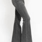 Judy Blue - Full Size Midi Rise Tummy Control Release Hem Flare Jeans