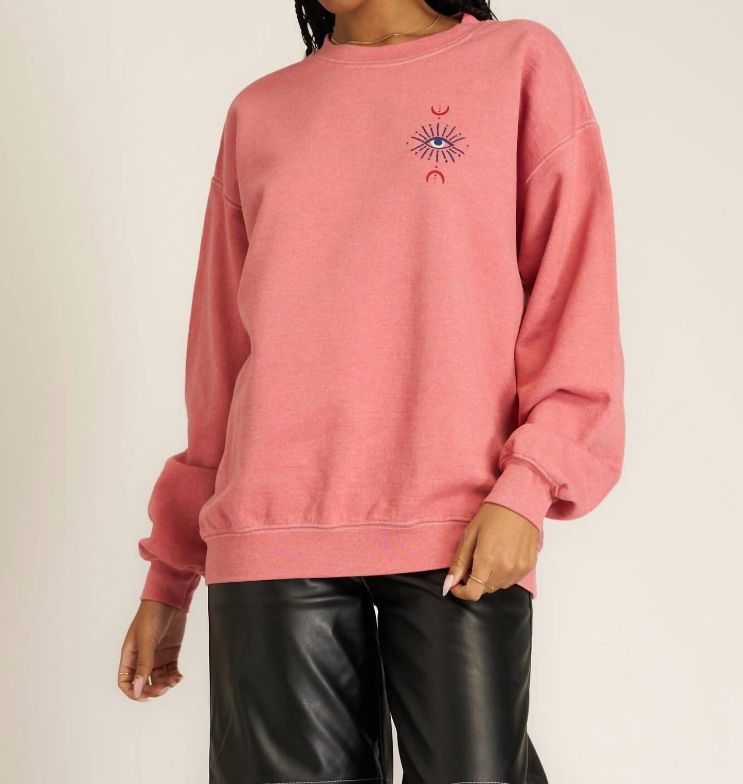 Project Social T - All Seeing Eye Embroidered Sweatshirt
