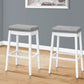 Comfortable Bar Stool, Bar Height, Saddle Seat, Transitional (Set of 2)