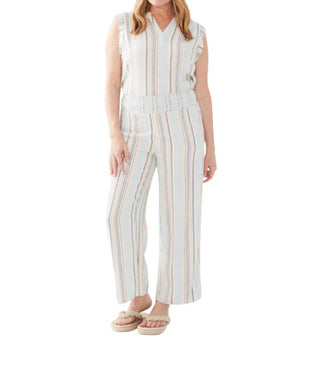 Fdj - BEACHY STRIPE PULL ON PANT