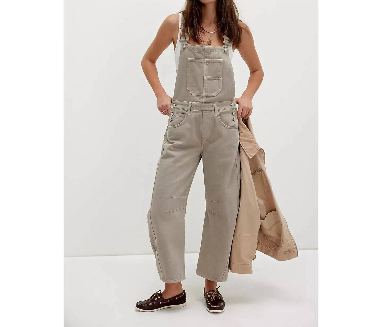 Free People - Good Luck Barrel Overalls