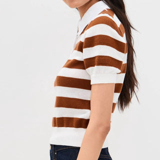 Frame - Women's The Bold Stripe Polo Shirt