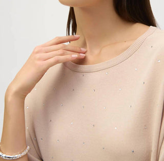 Joseph Ribkoff - Sweater Knit Elbow Sleeves Top