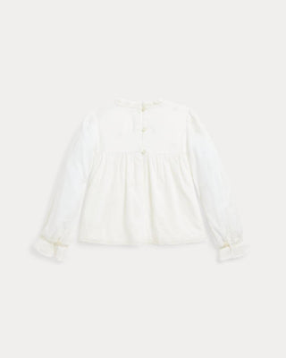 Polo Ralph Lauren - Embroidered Cotton Voile Top