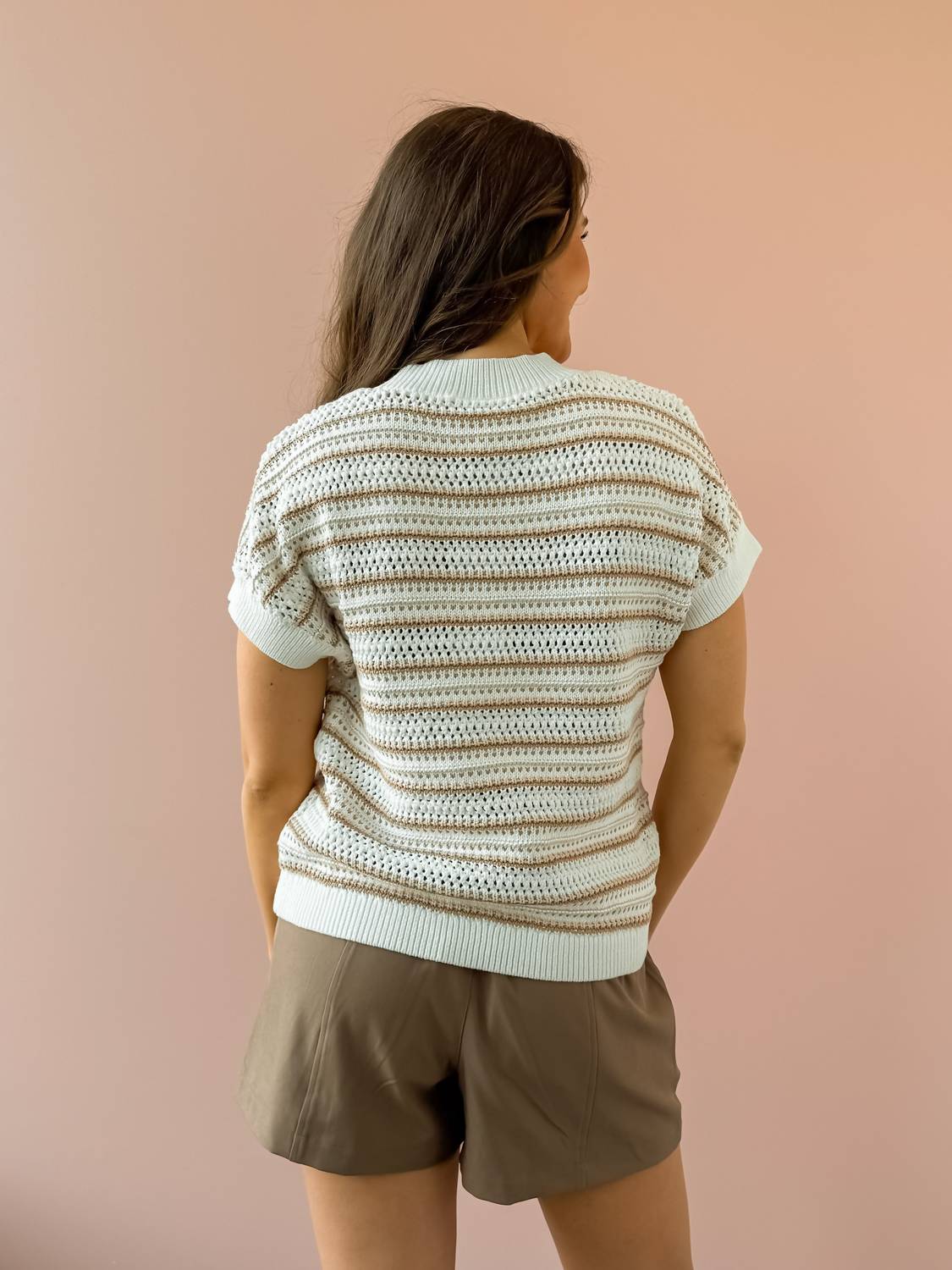 Varley - Ciara Stripe Knit Top