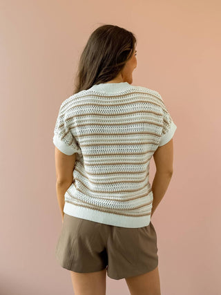 Varley - Ciara Stripe Knit Top