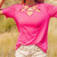 Bibi - Silky Knit Front Detail Top