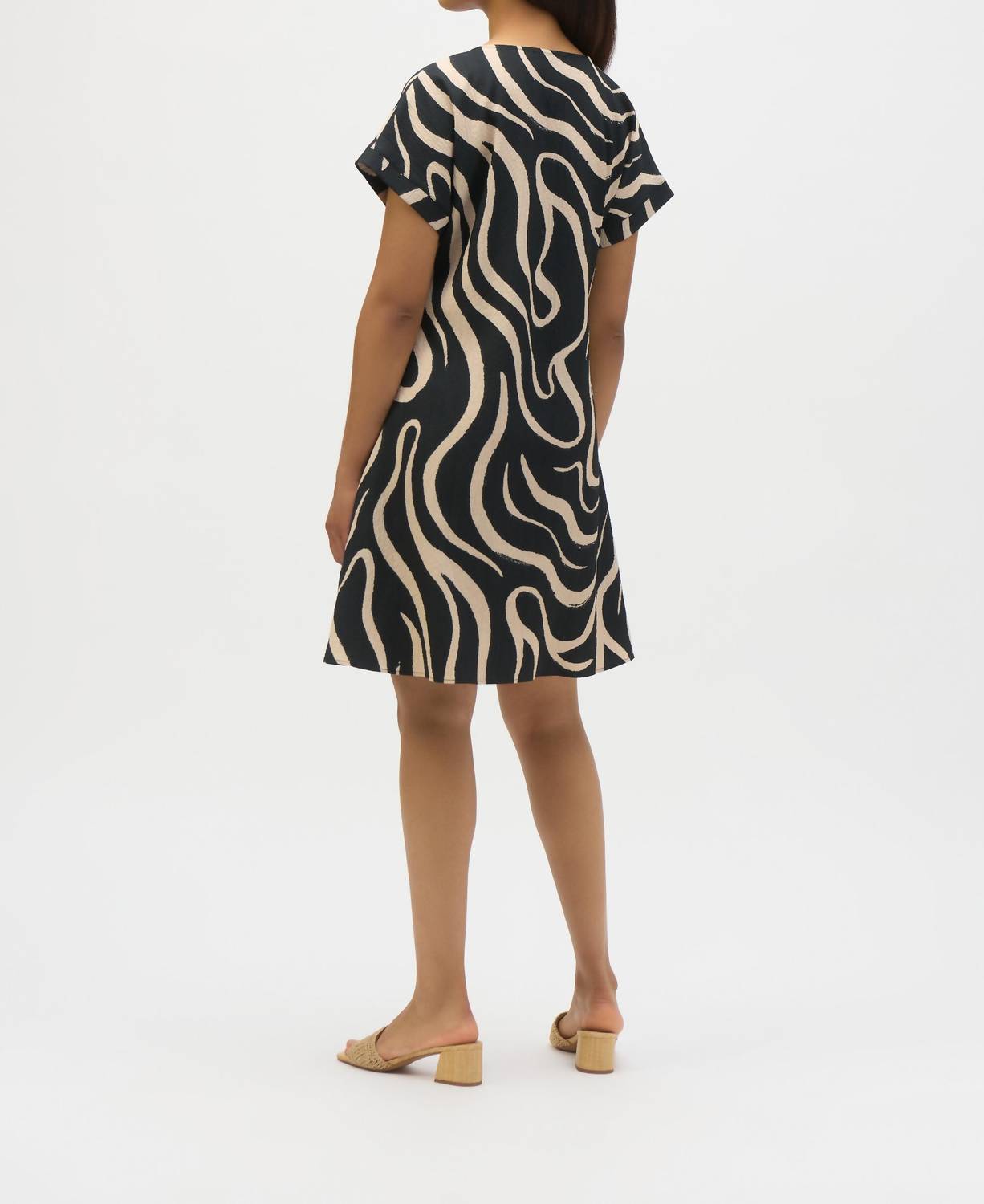 Joseph Ribkoff - Abstract Print A-Line Dress