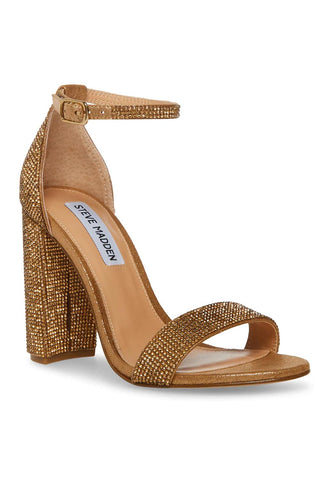Steve Madden - Women's Carrson Crystal Ankle Strap Heels