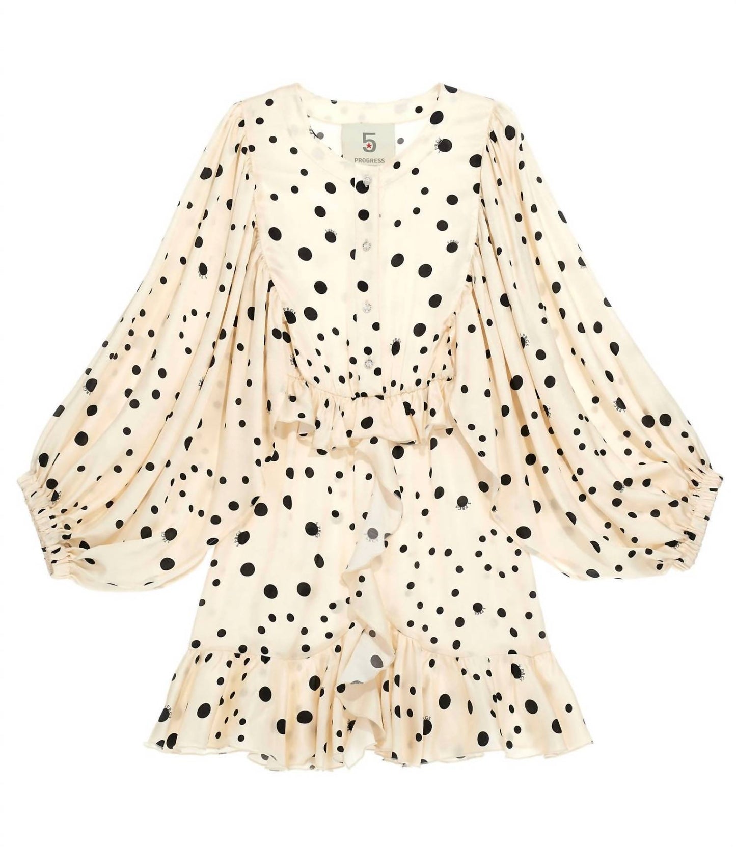 5 Progress - Women's Balloon Sleeve Mini Dress