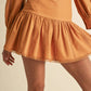Eb Luxe - Elegant Pleaded Mini Skirt