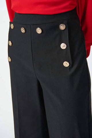 Joseph Ribkoff - Millennium Culotte Pants with Gold Buttons Pants
