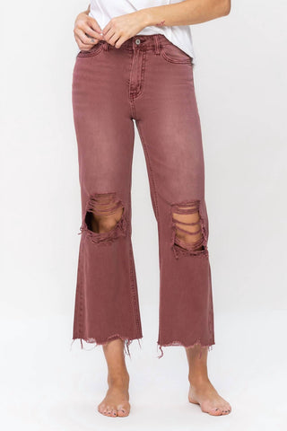 Vervet By Flying Monkey - 90's Vintage High Rise Crop Flare Jeans