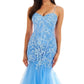 Ellie Wilde - Lace Applique Mermaid Prom Dress