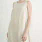 Aaron & Amber - Sleeveless Linen Shift Dress
