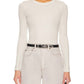 Enza Costa - Textured Rib Long Sleeve Crew Top
