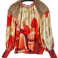 -Bl^Nk- - Mirella Printed Long Sleeve Blouse