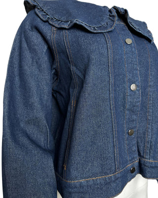 Entro - Denim Peter Pan Collar Jacket