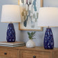 Hex 20' Contemporary Ceramic Accent Lamp Set of 2