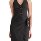 Steve Madden - Women's Wolfe Tailored Button-front Vest