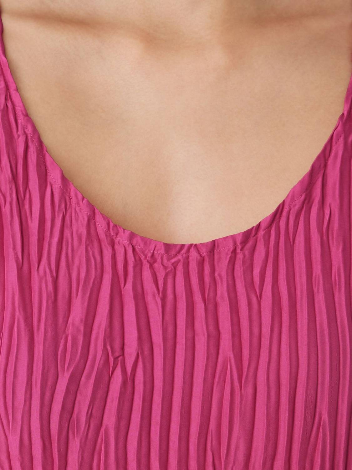 Eileen Fisher - Crushed Silk Tiered Dress