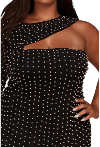 L'Atiste - One Sleeve Dress With Pearls