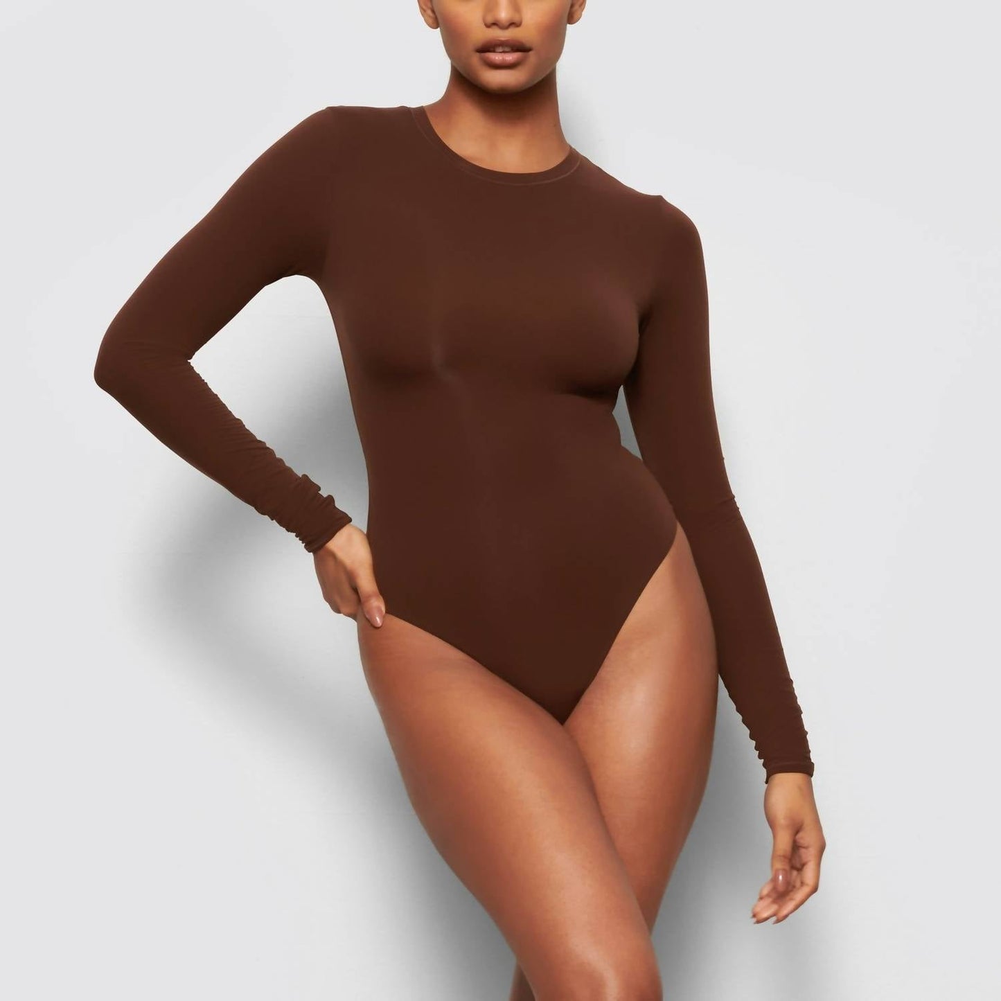 Skims - Fits Everybody Long Sleeve Crew Neck Bodysuit