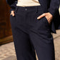 Attentif - High-Waisted Wide Leg Pants