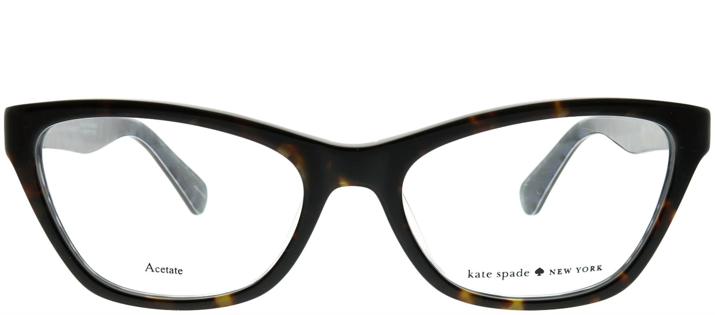 Kate Spade - Cat-Eye Plastic Tortoise Eyeglasses